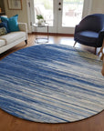 LOOMLAN Rugs Ayra Blue Washable Indoor-Outdoor Rug