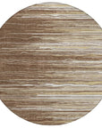 LOOMLAN Rugs Ayra Brown Washable Indoor-Outdoor Rug