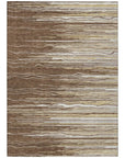 LOOMLAN Rugs Ayra Brown Washable Indoor-Outdoor Rug