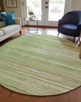 LOOMLAN Rugs Ayra Green Washable Indoor-Outdoor Rug