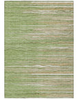 LOOMLAN Rugs Ayra Green Washable Indoor-Outdoor Rug