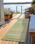 LOOMLAN Rugs Ayra Green Washable Indoor-Outdoor Rug
