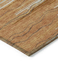 LOOMLAN Rugs Ayra Orange Washable Indoor-Outdoor Rug