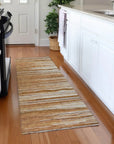 LOOMLAN Rugs Ayra Orange Washable Indoor-Outdoor Rug