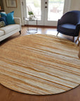 LOOMLAN Rugs Ayra Orange Washable Indoor-Outdoor Rug