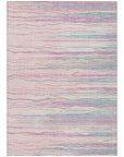 LOOMLAN Rugs Ayra Pink Washable Indoor-Outdoor Rug