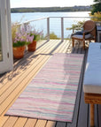 LOOMLAN Rugs Ayra Pink Washable Indoor-Outdoor Rug