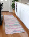 LOOMLAN Rugs Ayra Pink Washable Indoor-Outdoor Rug