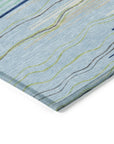 LOOMLAN Rugs Ayra Sky Washable Indoor-Outdoor Rug
