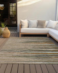 LOOMLAN Rugs Ayra Taupe Washable Indoor-Outdoor Rug
