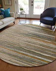 LOOMLAN Rugs Ayra Taupe Washable Indoor-Outdoor Rug