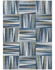LOOMLAN Rugs Azura Blue Washable Indoor-Outdoor Rug