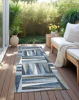 LOOMLAN Rugs Azura Blue Washable Indoor-Outdoor Rug