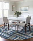 LOOMLAN Rugs Azura Blue Washable Indoor-Outdoor Rug