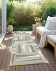 LOOMLAN Rugs Azura Brown Washable Indoor-Outdoor Rug