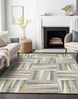 LOOMLAN Rugs Azura Brown Washable Indoor-Outdoor Rug