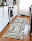 LOOMLAN Rugs Azura Brown Washable Indoor-Outdoor Rug