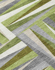 LOOMLAN Rugs Azura Green Washable Indoor-Outdoor Rug