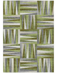 LOOMLAN Rugs Azura Green Washable Indoor-Outdoor Rug