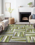 LOOMLAN Rugs Azura Green Washable Indoor-Outdoor Rug