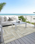 LOOMLAN Rugs Azura Ivory Washable Indoor-Outdoor Rug