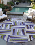 LOOMLAN Rugs Azura Lavender Washable Indoor-Outdoor Rug