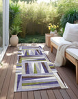 LOOMLAN Rugs Azura Lavender Washable Indoor-Outdoor Rug