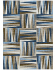 LOOMLAN Rugs Azura Navy Washable Indoor-Outdoor Rug