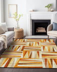 LOOMLAN Rugs Azura Orange Washable Indoor-Outdoor Rug