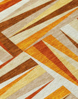 LOOMLAN Rugs Azura Orange Washable Indoor-Outdoor Rug