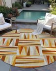 LOOMLAN Rugs Azura Orange Washable Indoor-Outdoor Rug