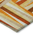 LOOMLAN Rugs Azura Orange Washable Indoor-Outdoor Rug