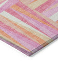 LOOMLAN Rugs Azura Pink Washable Indoor-Outdoor Rug