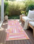 LOOMLAN Rugs Azura Pink Washable Indoor-Outdoor Rug