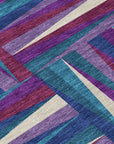 LOOMLAN Rugs Azura Purple Washable Indoor-Outdoor Rug