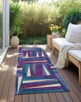 LOOMLAN Rugs Azura Purple Washable Indoor-Outdoor Rug