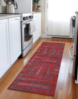 LOOMLAN Rugs Azura Red Washable Indoor-Outdoor Rug