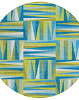 LOOMLAN Rugs Azura Teal Washable Indoor-Outdoor Rug