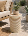 Ade Suar Wooden Outdoor Stool - view 3