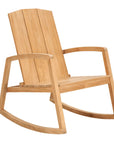 Bainbridge Teak Patio Rocking Armchair - LOOMLAN - HiTeak - Outdoor Accent Chairs