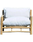 Bali Outdoor Patio Lounge Chair Teak Olefin Cushion - LOOMLAN - Artesia - Outdoor Lounge Chairs