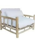 Bali Outdoor Patio Lounge Chair Teak Olefin Cushion - LOOMLAN - Artesia - Outdoor Lounge Chairs