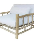 Bali Outdoor Patio Lounge Chair Teak Olefin Cushion - LOOMLAN - Artesia - Outdoor Lounge Chairs