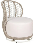 Baltic Swivel Chair 2PC Tan Outdoor Lounge Chairs - LOOMLAN - Seasonal Living - Outdoor Lounge Chairs