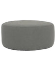 Bazaar Sunbrella Round Outdoor Ottoman - LOOMLAN - Sunset West - Outdoor Ottomans