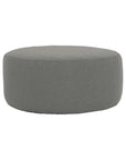 Bazaar Sunbrella Round Outdoor Ottoman - LOOMLAN - Sunset West - Outdoor Ottomans
