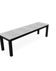 Bazza Durable Aluminum d Flat Armless Bench - LOOMLAN - Telescope - Outdoor Benches