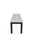 Bazza Durable Aluminum d Flat Armless Bench - LOOMLAN - Telescope - Outdoor Benches