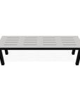 Bazza Durable Aluminum d Flat Armless Bench - LOOMLAN - Telescope - Outdoor Benches