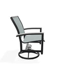Bazza Sling Swivel Rocker MGP Arm Accents-Outdoor Accent Chairs-Telescope-LOOMLAN